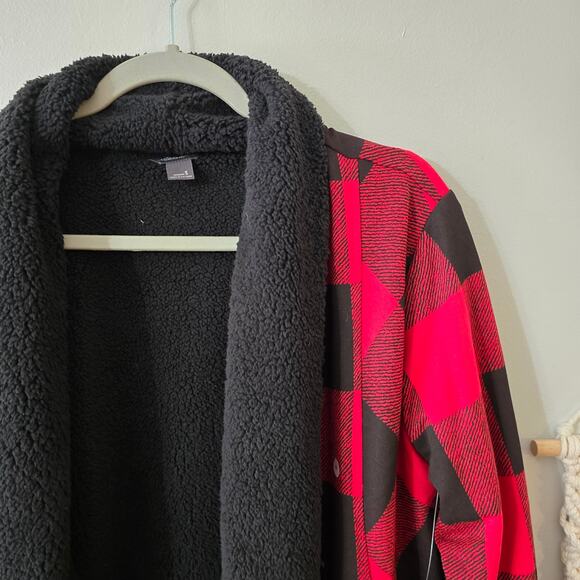 NWT Eddie Bauer Snow Lodge Faux Shearling-Lined Wrap Jacket Size S Small - Picture 4 of 13